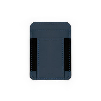 Stamina Muglix PU card holder in navy blue, ready for logo printing