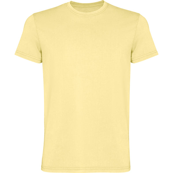 Roly Corgi men's T-shirt in sweet yellow wash, ready for logo printing or embroidery