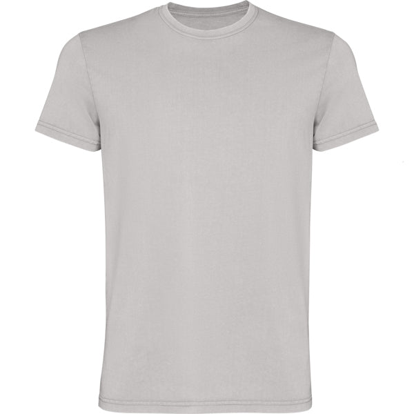 Roly Corgi men's T-shirt in stone grey wash, ready for logo printing or embroidery