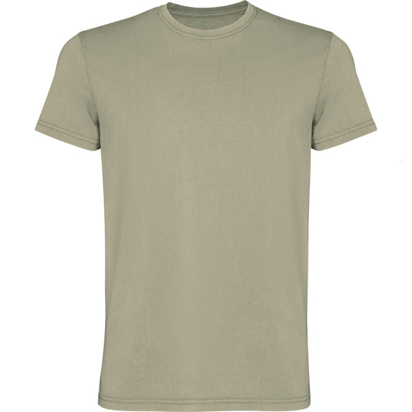 Roly Corgi men's T-shirt in light khaki wash, ready for logo printing or embroidery