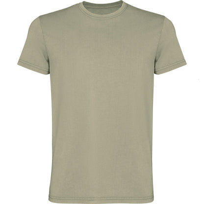 Roly Corgi men's T-shirt in light khaki wash, ready for logo printing or embroidery