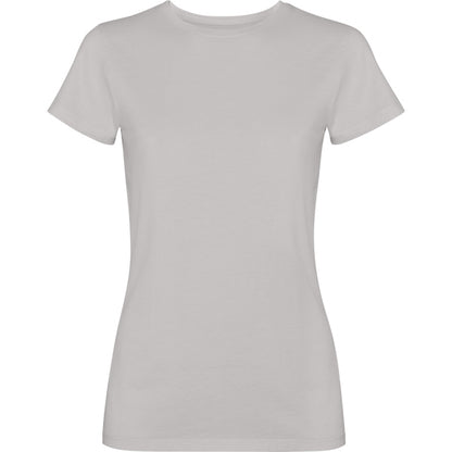 Roly Fiyi women's T-shirt in stone grey wash, ready for logo printing or embroidery