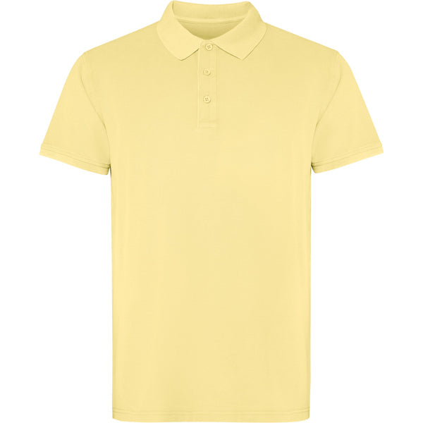 Roly Cobain unisex polo shirt in sweet yellow wash, ready for logo printing or embroidery