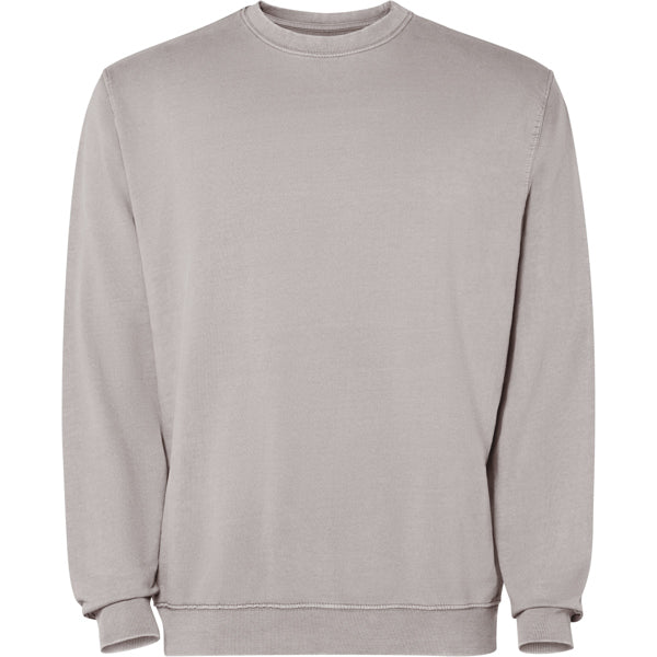 Roly Jaya unisex sweatshirt in stone grey wash, ready for logo printing or embroidery