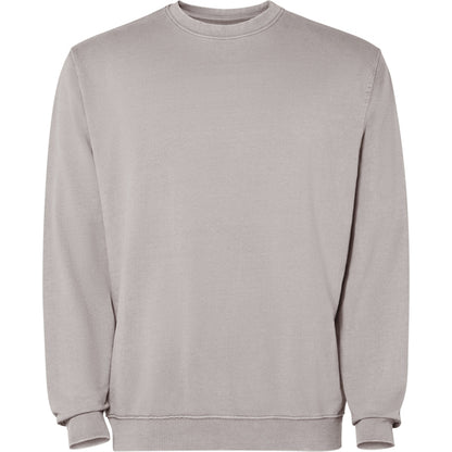 Roly Jaya unisex sweatshirt in stone grey wash, ready for logo printing or embroidery