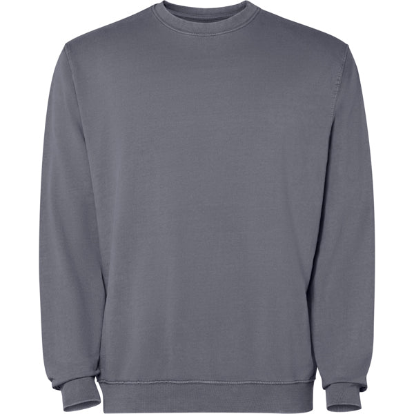 Roly Jaya unisex sweatshirt in sky grey wash, ready for logo printing or embroidery
