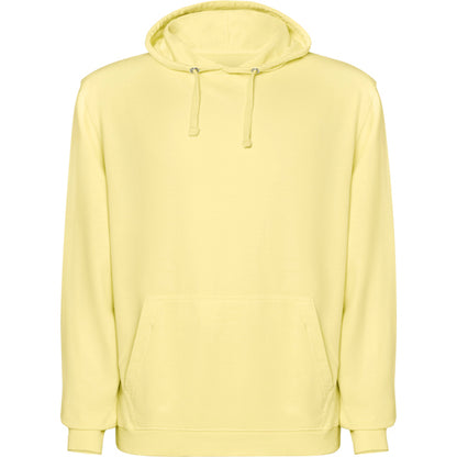 Roly Kenia unisex hoodie in sweet yellow wash, ready for logo printing or embroidery
