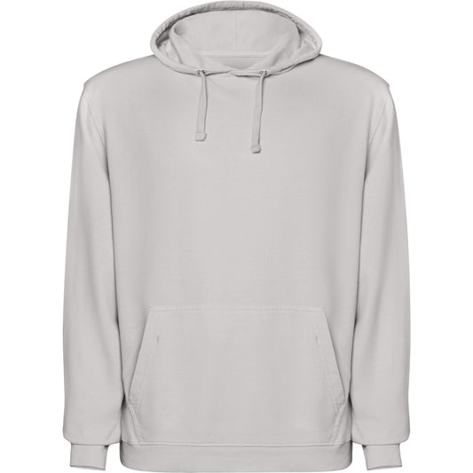 Roly Kenia unisex hoodie in stone grey wash, ready for logo printing or embroidery