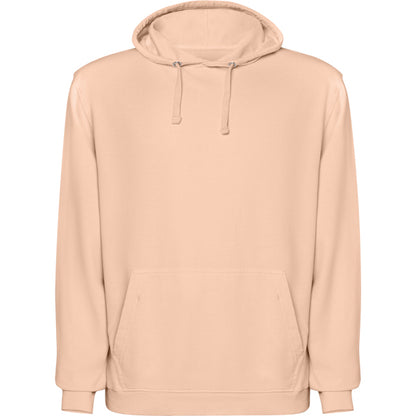 Roly Kenia unisex hoodie in light papaya wash, ready for logo printing or embroidery