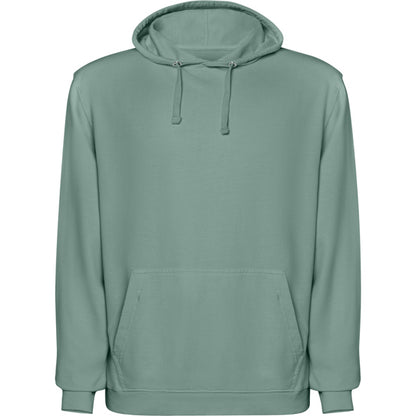 Roly Kenia unisex hoodie in duck green wash, ready for logo printing or embroidery