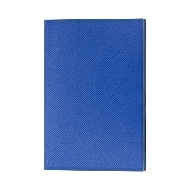 Cadence Kraft Paper Patterned Journal promotional notebook in navy blue printed with your company logo