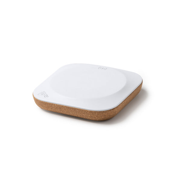 Stamina Yarbo recycled ABS and natural wireless charger, ready for logo printing