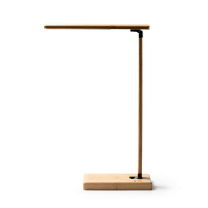 Stamina Marsal bamboo wireless charger in beige, ready for laser engraving