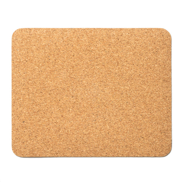 Stamina Lebak natural cork mouse pad in beige, ready for laser engraving