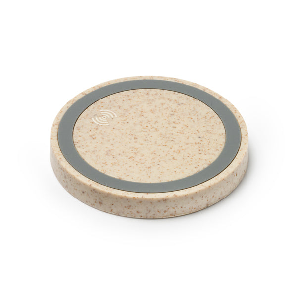 Stamina Vatox wheat fibre wireless charger, ready for logo printing