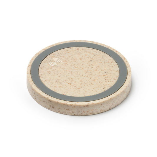 Stamina Vatox wheat fibre wireless charger, ready for logo printing