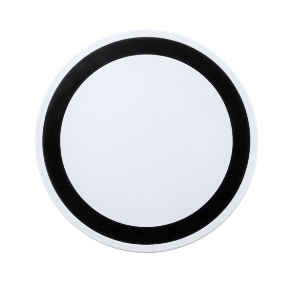 Stamina Lander aBS wireless charger in black, ready for logo printing