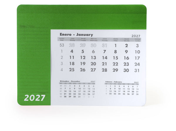 Stamina Serbal rectangular mouse pad in fern green, ready for logo printing