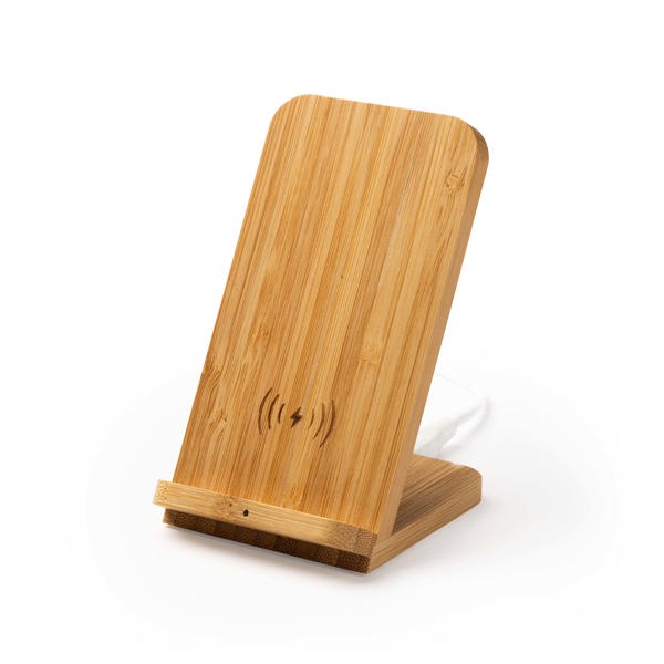 Stamina Gravity bamboo wireless charger, ready for laser engraving