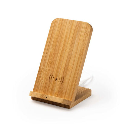 Stamina Gravity bamboo wireless charger, ready for laser engraving