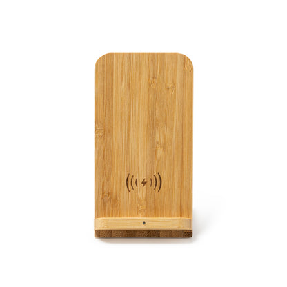 Stamina Gravity bamboo wireless charger in bamboo, ready for laser engraving