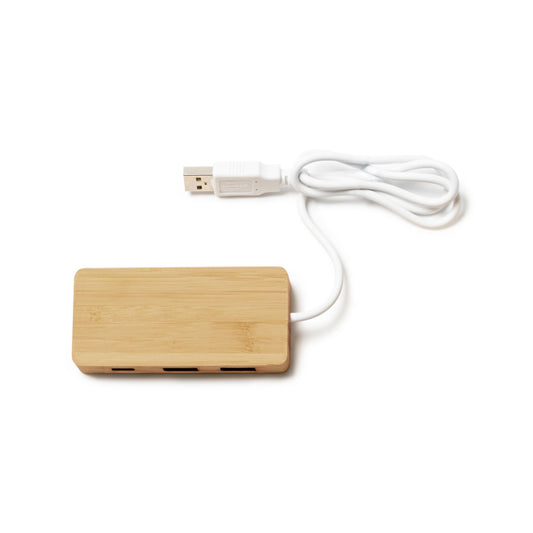 Stamina Neptune bamboo USB flash drive in wood, ready for laser engraving