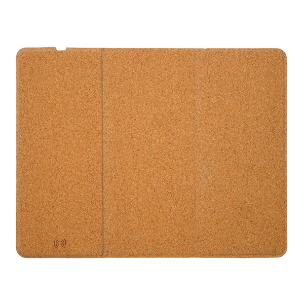 Stamina Alax natural cork mouse pad in beige, ready for laser engraving