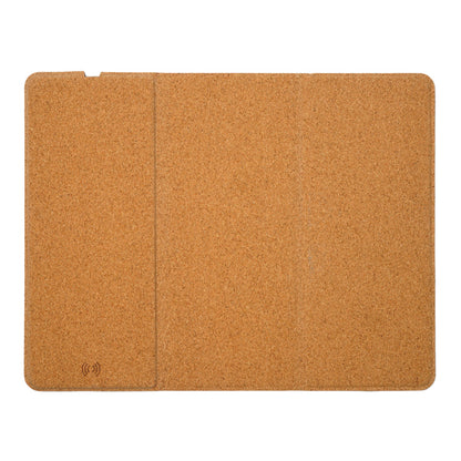 Stamina Alax natural cork mouse pad in beige, ready for laser engraving