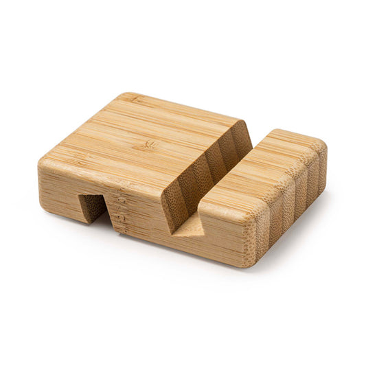 Stamina Antix bamboo phone stand, ready for laser engraving