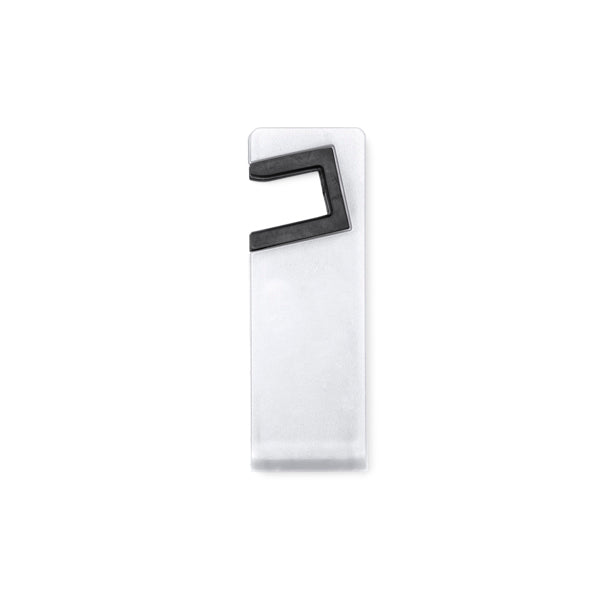Stamina Kunir foldable mobile phone stand in white, ready for logo printing