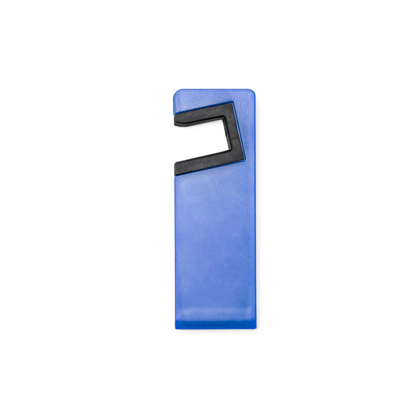 Stamina Kunir foldable mobile phone stand in royal blue, ready for logo printing