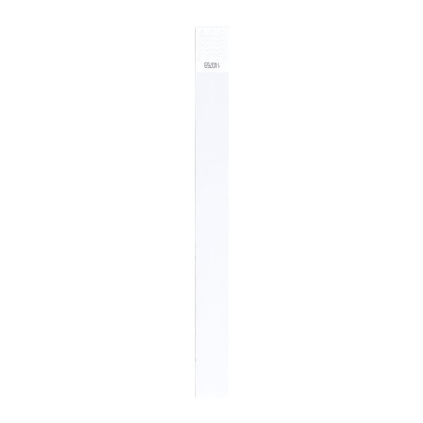 Stamina Party synthetic fibre wristband in white, ready for logo printing