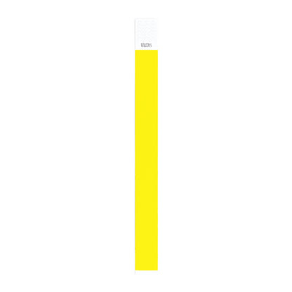 Stamina Party synthetic fibre wristband in fluor yellow, ready for logo printing