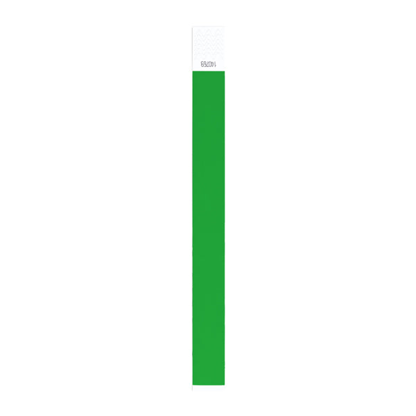 Stamina Party synthetic fibre wristband in fern green, ready for logo printing