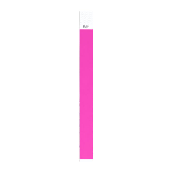 Stamina Party synthetic fibre wristband in fuchsia, ready for logo printing