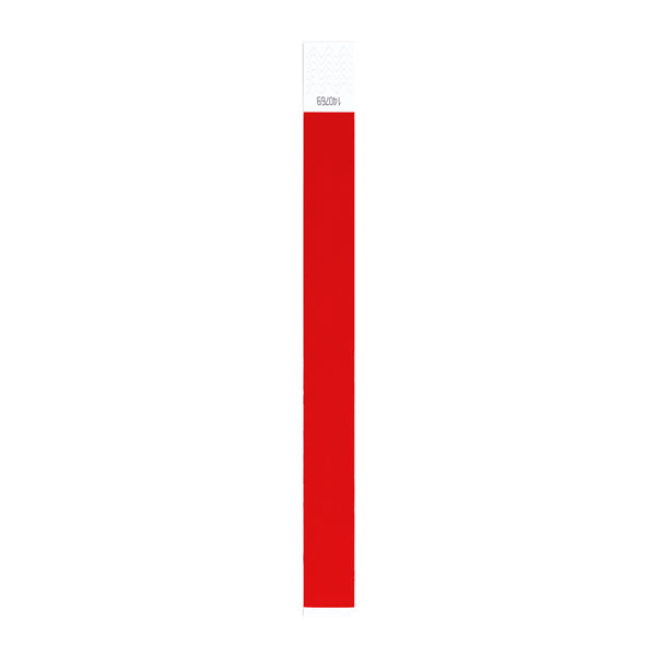 Stamina Party synthetic fibre wristband in red, ready for logo printing