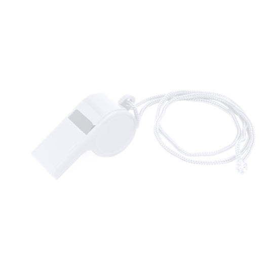 Stamina Carnival plastic whistle in white, ready for logo printing