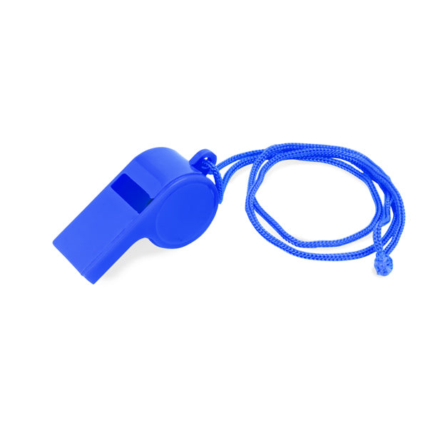 Stamina Carnival plastic whistle in royal blue, ready for logo printing
