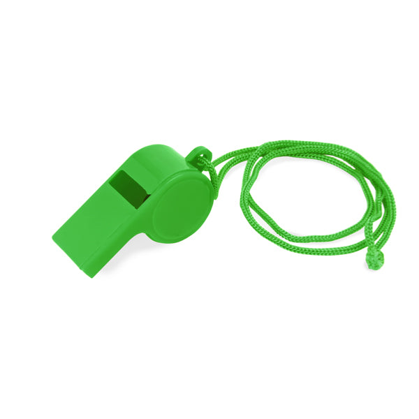Stamina Carnival plastic whistle in fern green, ready for logo printing