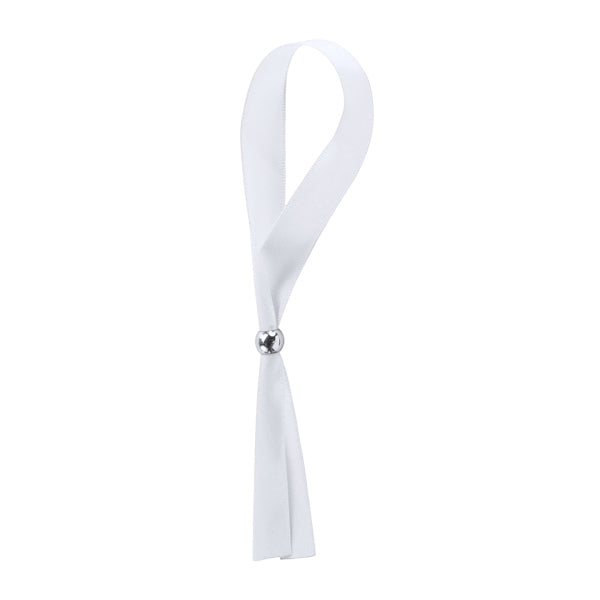 Stamina Fete polyester wristband in white, ready for logo printing