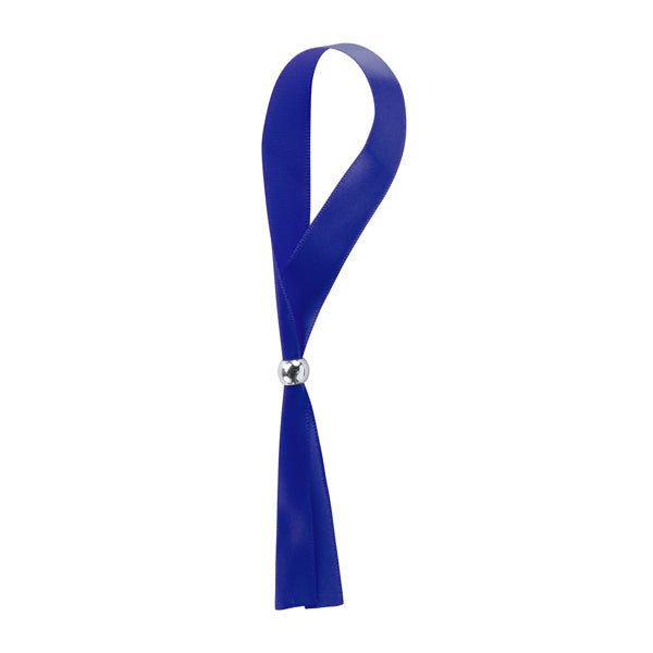 Stamina Fete polyester wristband in royal blue, ready for logo printing