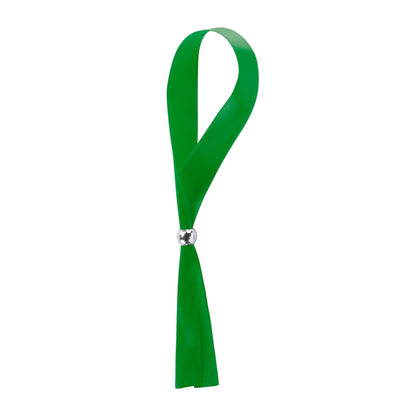Stamina Fete polyester wristband in fern green, ready for logo printing