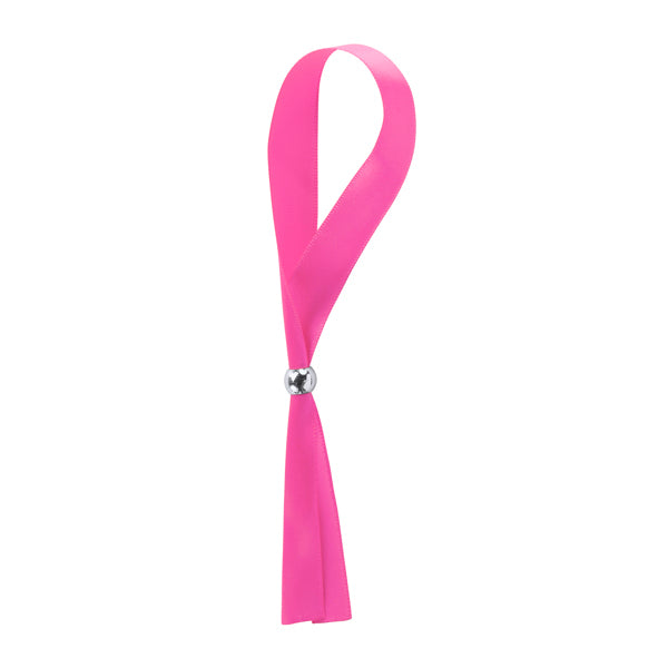Stamina Fete polyester wristband in fuchsia, ready for logo printing