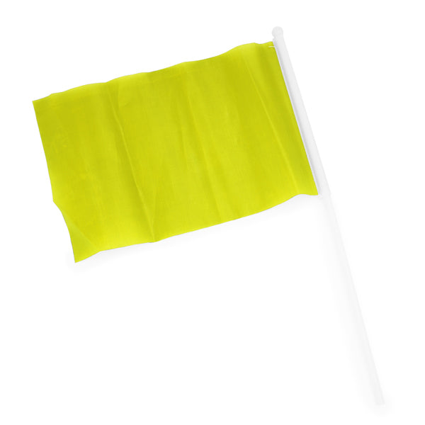 Stamina Celeb 170T polyester () flag in yellow, ready for logo printing