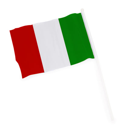 Stamina Celeb 170T polyester () flag in italy, ready for logo printing