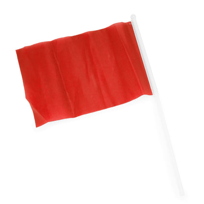 Stamina Celeb 170T polyester () flag in red, ready for logo printing