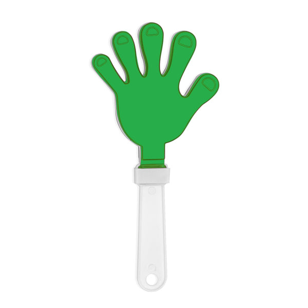 Stamina Revel plastic clapper in fern green, ready for logo printing