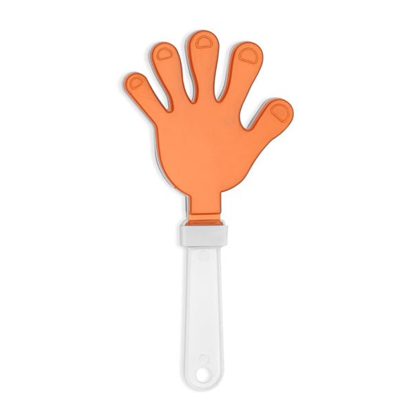 Stamina Revel plastic clapper in orange, ready for logo printing