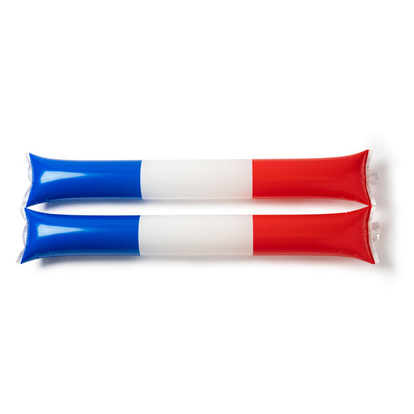 Stamina Suport set of inflatable and reusable cheer batons in france, ready for logo printing