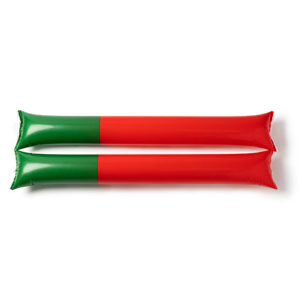 Stamina Suport set of inflatable and reusable cheer batons in portugal, ready for logo printing